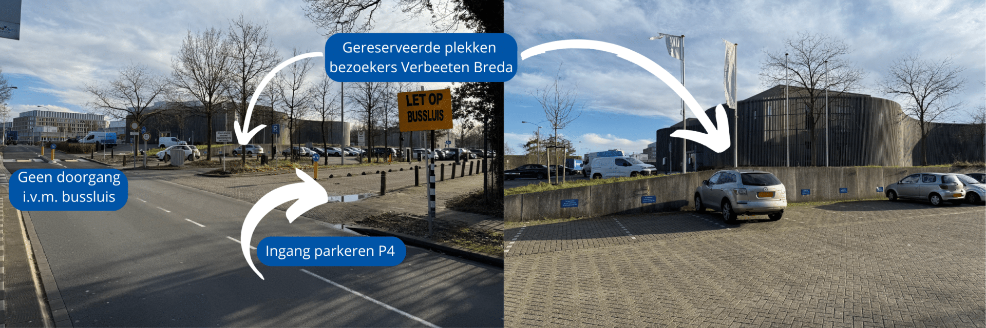 Parkeren Instituut Verbeeten locatie Breda