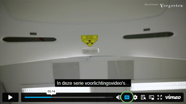 Ondertiteling in video aanzetten